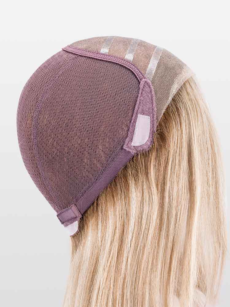 Emotion Deluxe human hair wig by Ellen Wille long layers with lace front, monofilament top, and 100% hand-tied cap for a natural look