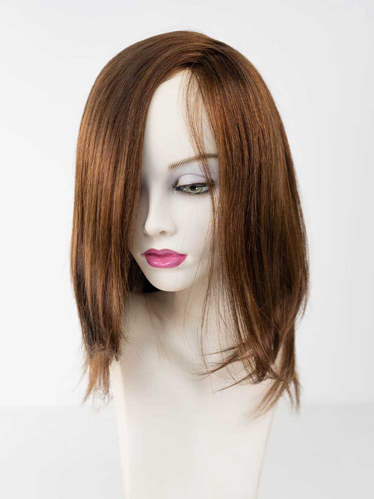 Hera 15 wig by Dimples – mid-length 100% Remy human hair wig with lace front and silk top for natural scalp.
