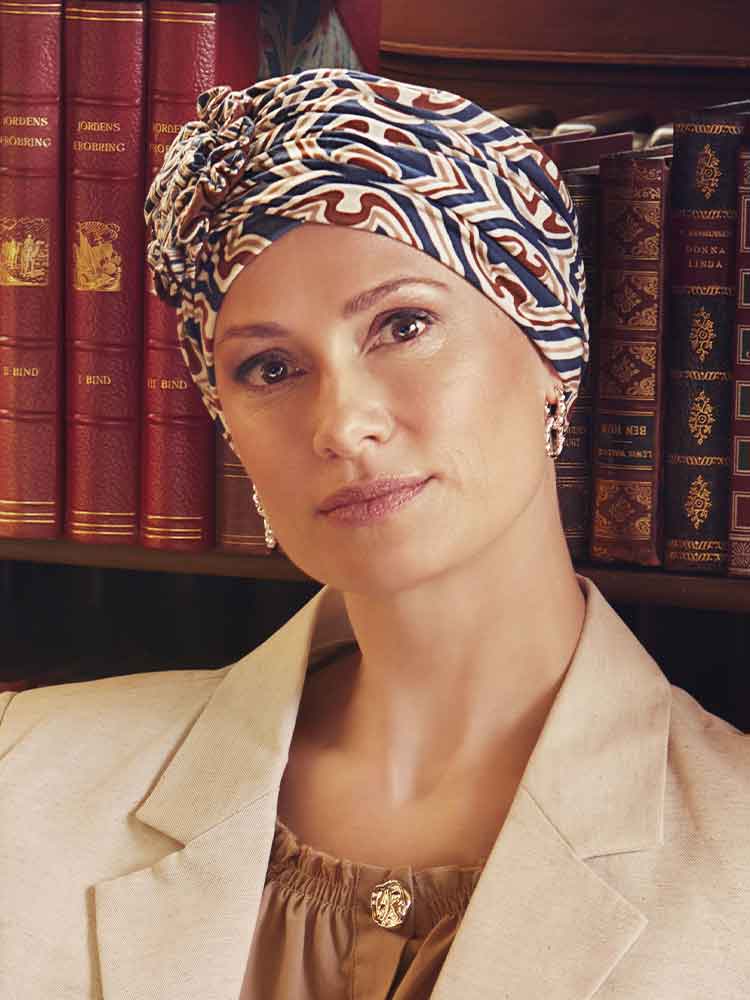1008 Lotus Printed Turban - Christine Headwear