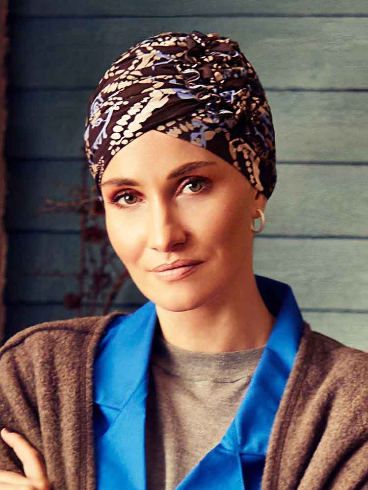 1008 Lotus Printed Turban - Christine Headwear
