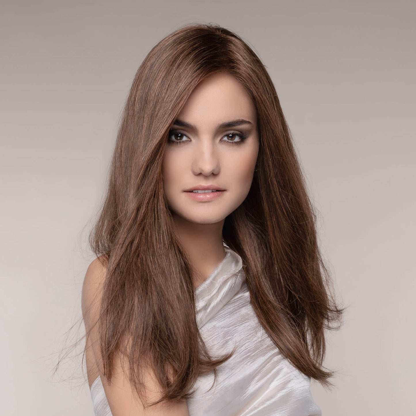 Obsession wig by Ellen Wille in Chocolate Mix – 100% Remy human hair with lace front, mono top and natural movement.