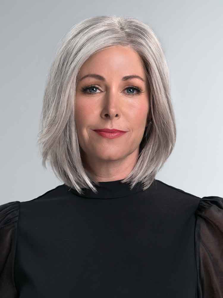 Kristen wig by Jon Renau with open cap is a face-framing bob style, available in bestselling colours including Mist.