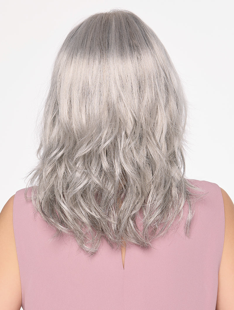 Back view Amanda wig by Envy – soft waves with lace front and SoSoft Cap for natural style and all-day comfort