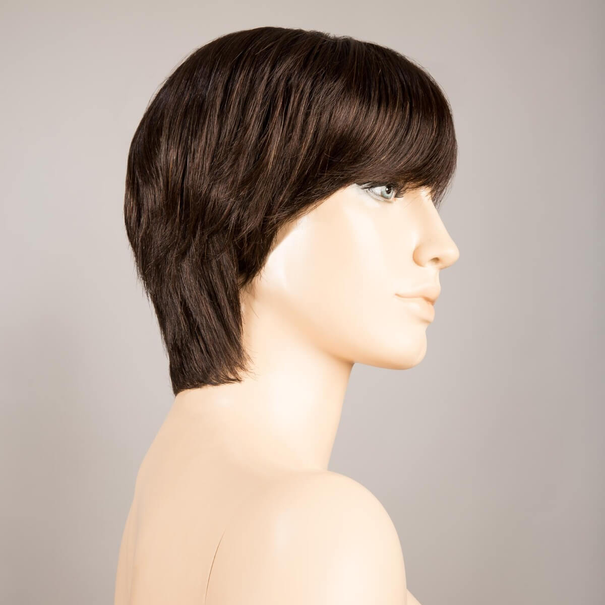 Award wig by Ellen Wille in Espresso Mix, a high-quality short human hair style with a secure, comfortable fit.