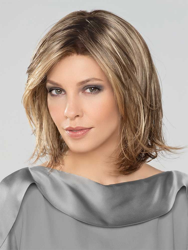 Azzurra Mono Part wig by Ellen Wille - a tousled bob style brushing the collar. 