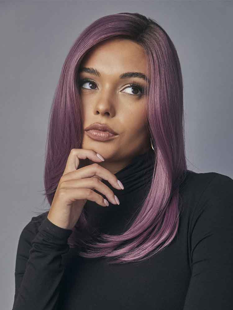 Josephs Wigs Cosmo Sleek Muse Collection Rene of Paris Mauve Berry