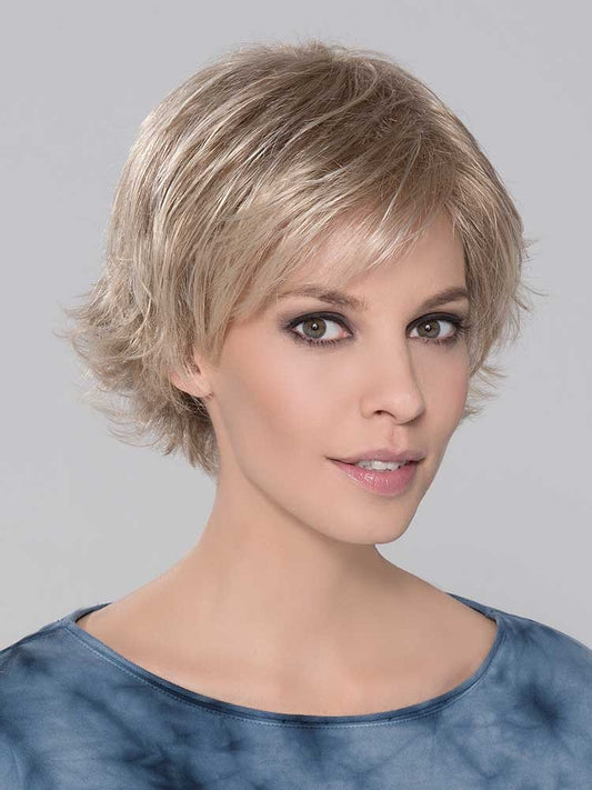 Front view of Date Mono wig by Ellen Wille – short, textured style with layers and monofilament top from the Hairpower Collection.