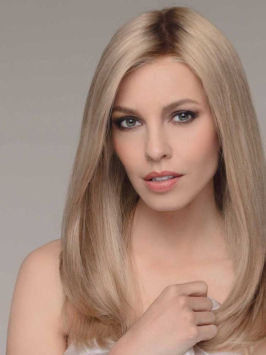 Emotion Deluxe human hair wig by Ellen Wille – long, sleek layers with lace front and monofilament top for natural movement