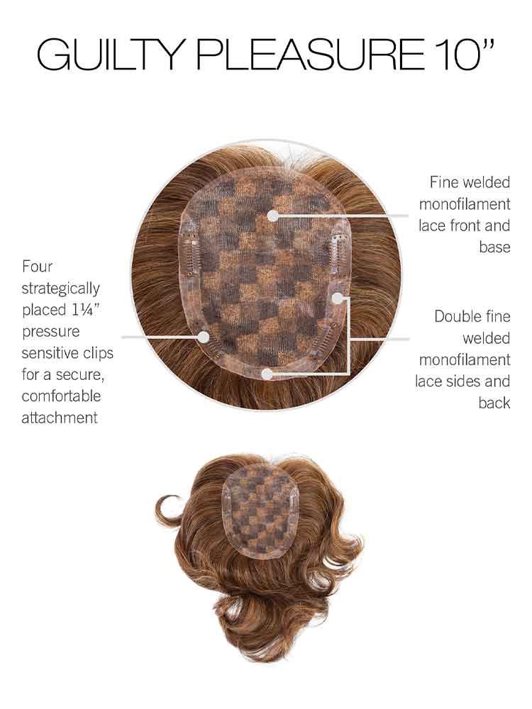 Guilty Pleasure 10” Human Hair Top Piece - Raquel Welch