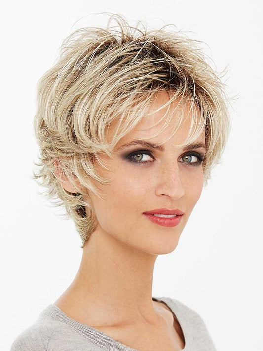 Super Extra wig by Gisela Mayer – modern short style with monofilament crown for natural scalp look from the Classic Collection.