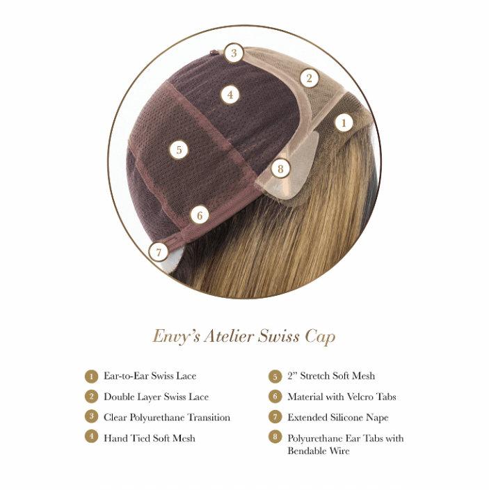 Tiffany Hand-Tied wig - Envy Collection