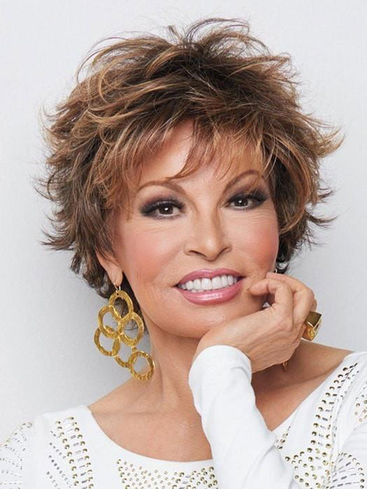 Voltage wig by Raquel Welch – short, synthetic wig with feathered layers and tousled texture for a modern, edgy look.