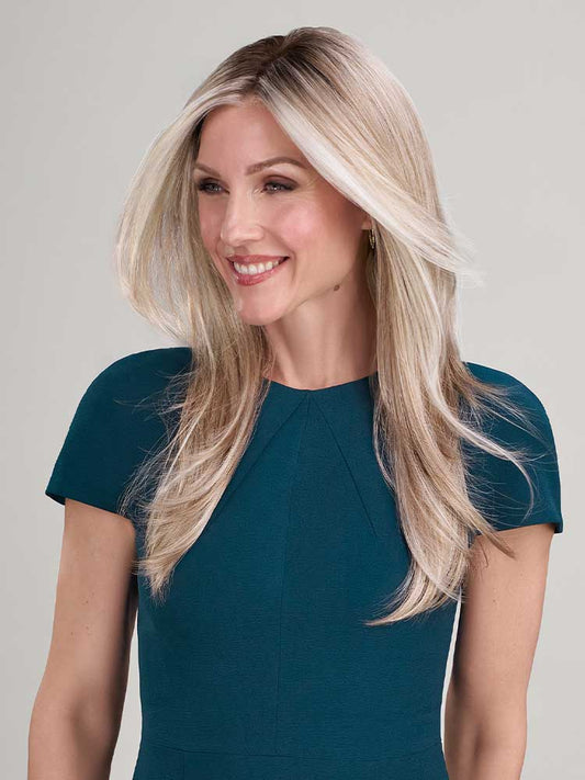 Zara Lite Jon Renau long layered ladies wig SmartLace lace front monofilament Catalina Blonde