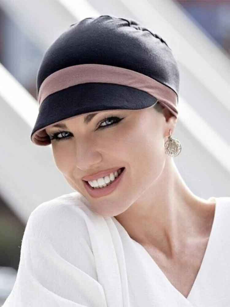 Katia Black & Lilac | Reversible Cap with UPF 50+ Sun Protection