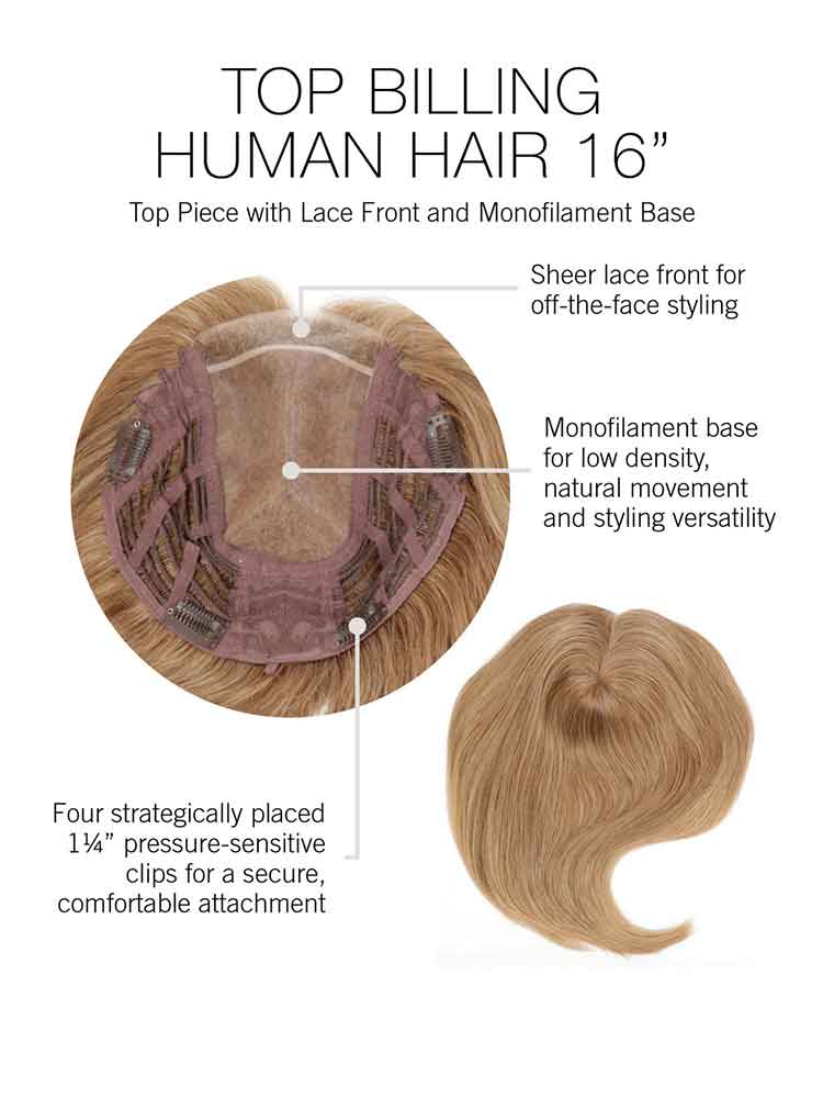 Top Billing Human Hair 16" Enhancer - Raquel Welch